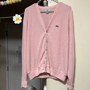 Lacoste Women's Soft Pink Cardigan